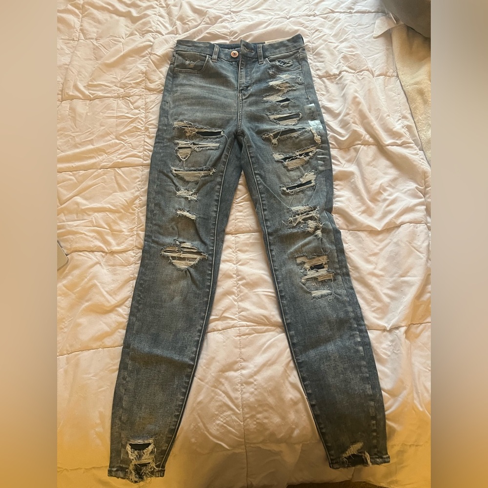American Eagle Curvy Hi-Rise Jegging Size 0